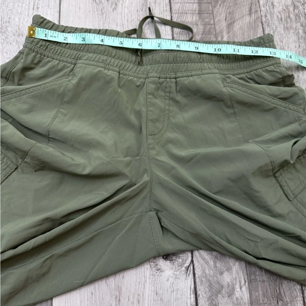 The North Face Drawstring Green Crop Capri Hiking Pants Women's Size 2 - Picture 4 of 8